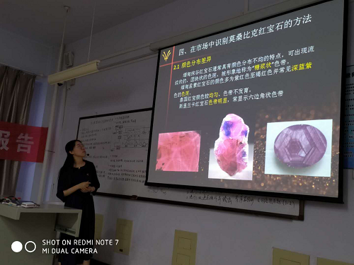 【学术报告】“在市场中识别莫桑比克红宝石产地的方法研究”学术报告