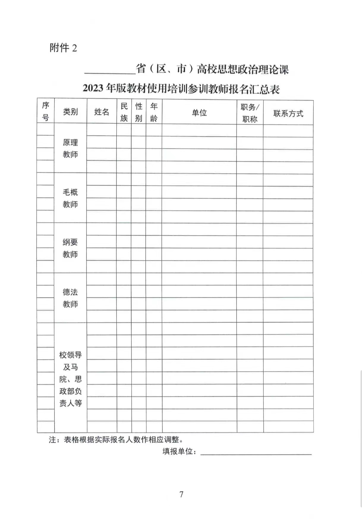 关于做好高校思想政治理论课2023年版 教材使用培训的通知