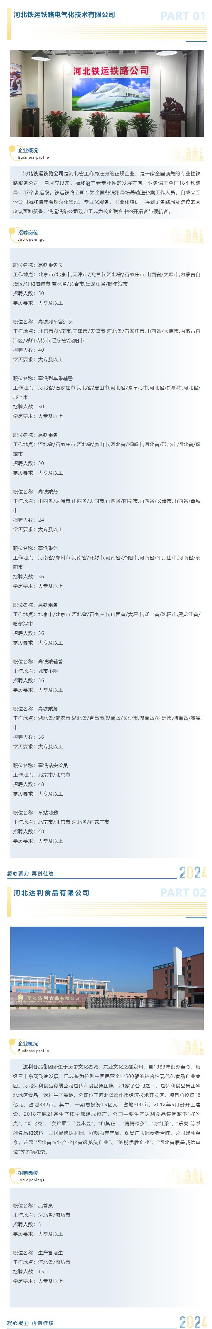 我们需要优秀的你！保定理工学院2025届秋季双选会​招聘企业展示（四）