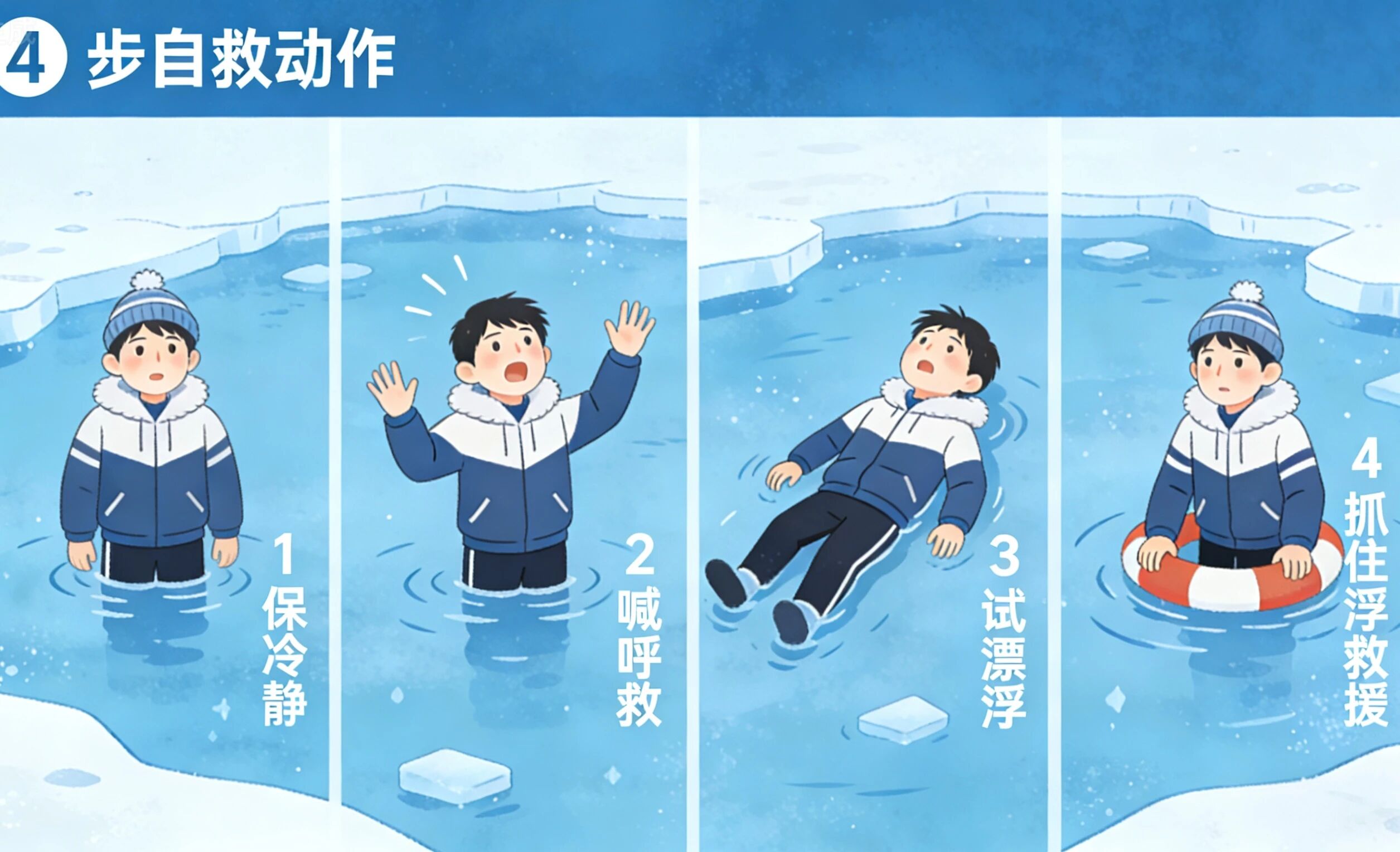 安全教育|保定理工学院|管理学院|远离冰面陷阱，守护生命安全